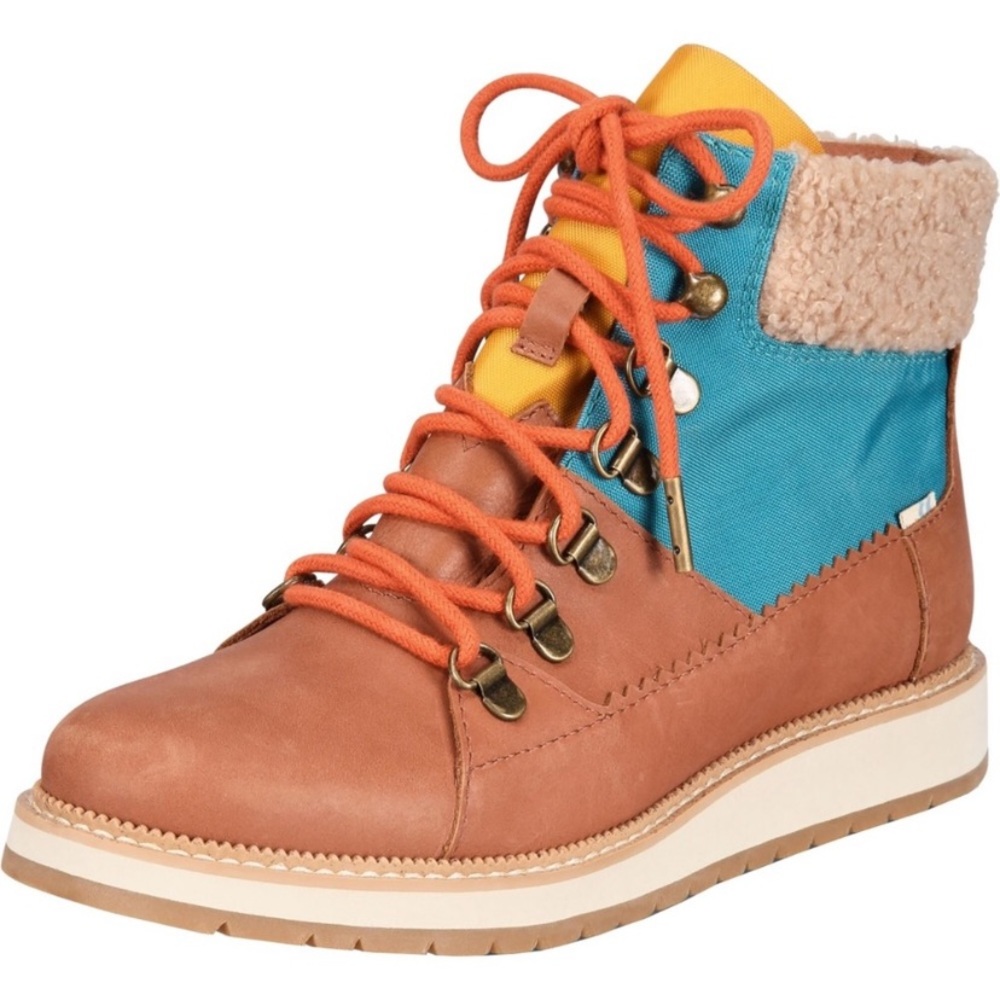 Toms color block boots size 8